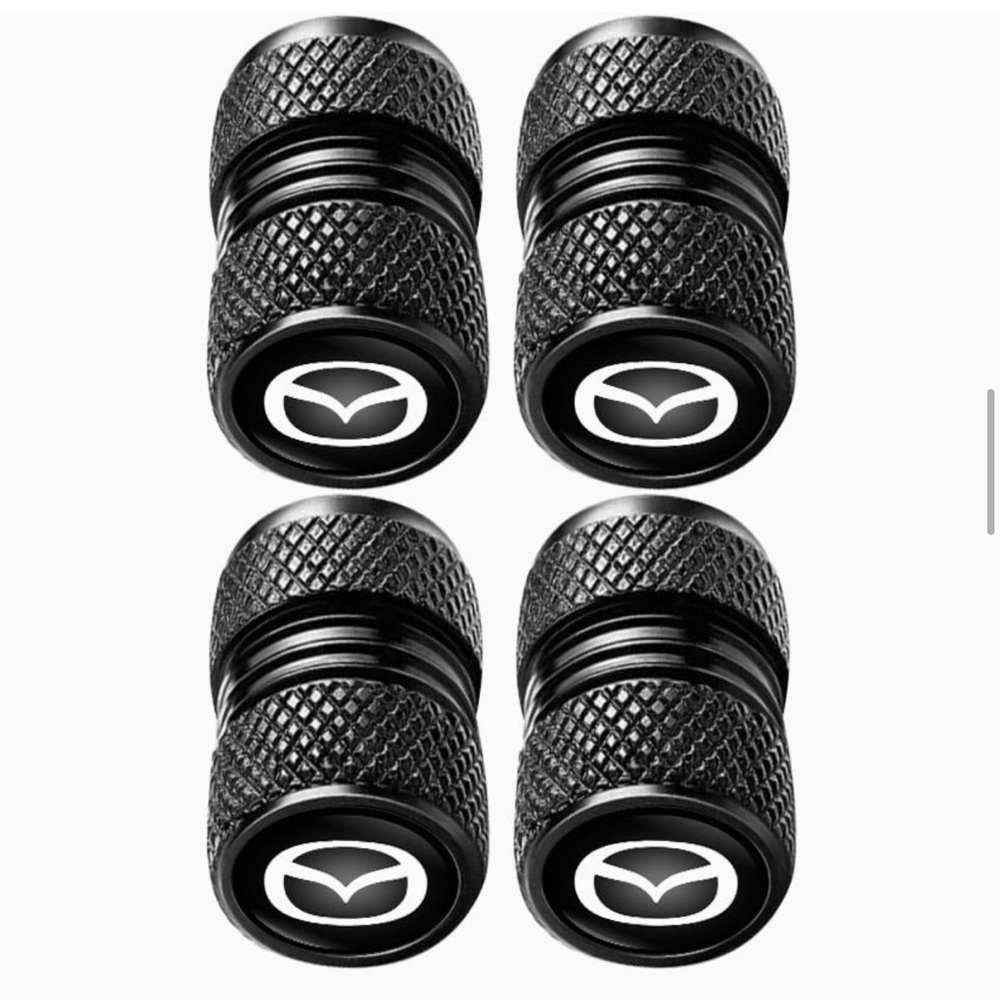 New Mazda Metal Valve Stem Caps